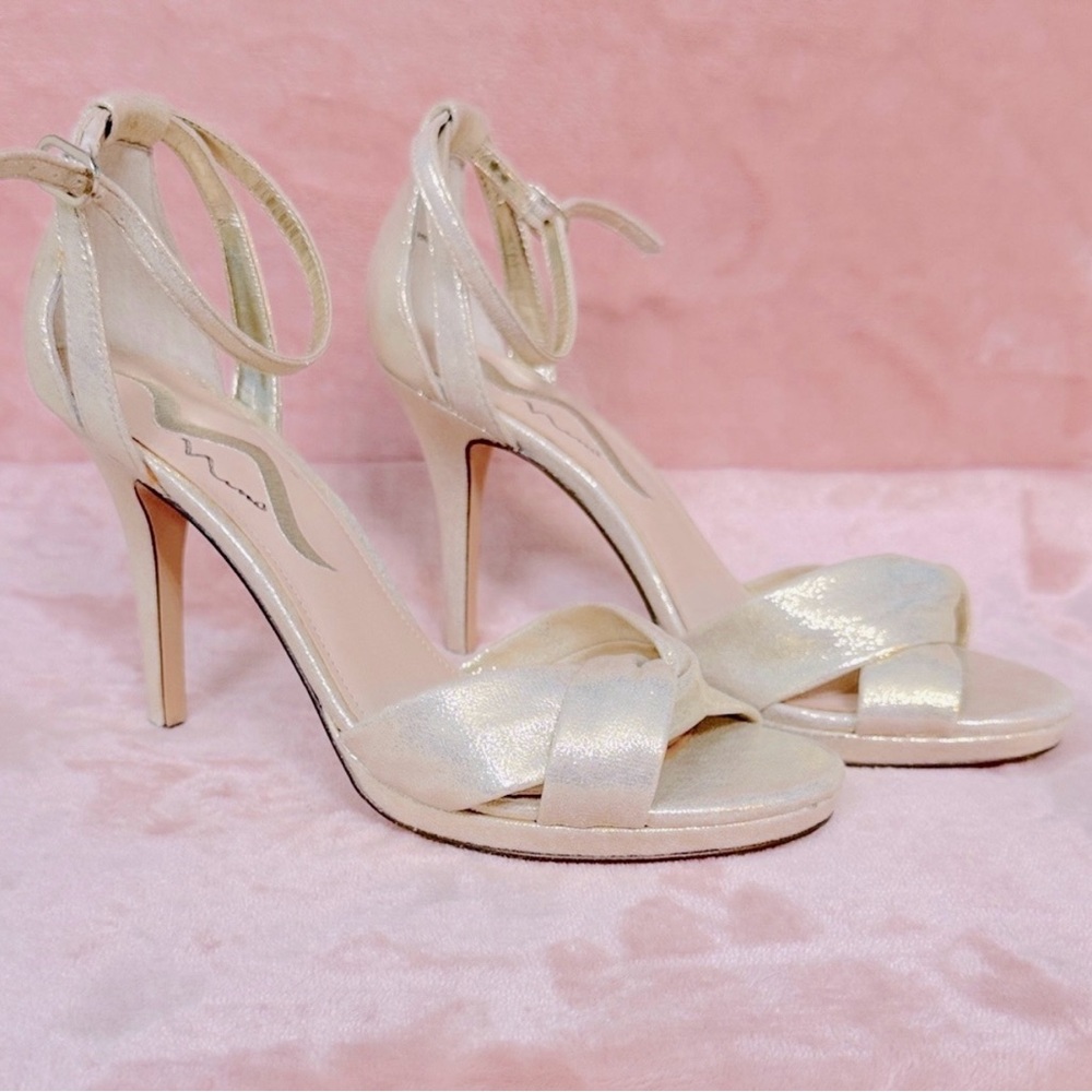SALE🎁Nina Gold Ankle Strap Heels